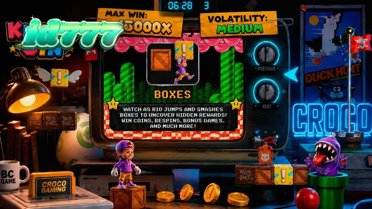 Tampilan visual retro 8-bit pada slot KNOCKOIN